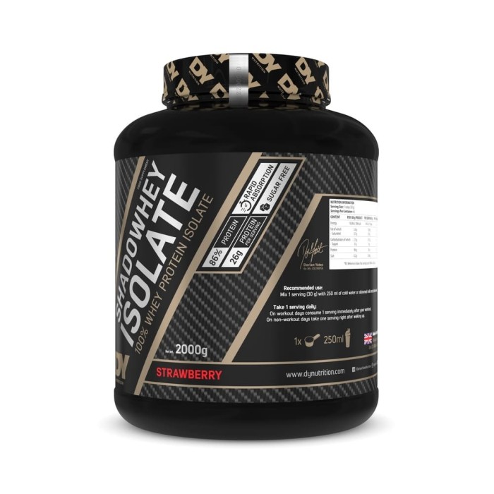 Proteină din Zer Shadowhey Isolate Capsuni 2KG - Dorian Yates Nutrition