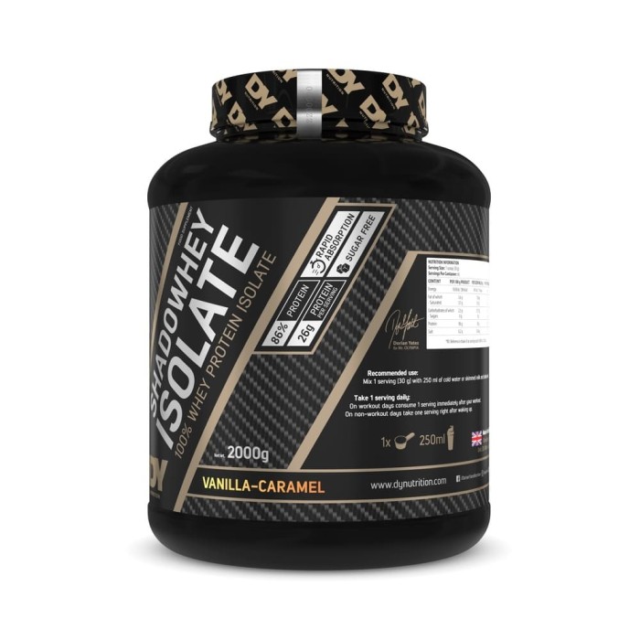 Proteină din Zer Shadowhey Isolate Vanilie si Caramel 2KG - Dorian Yates Nutrition