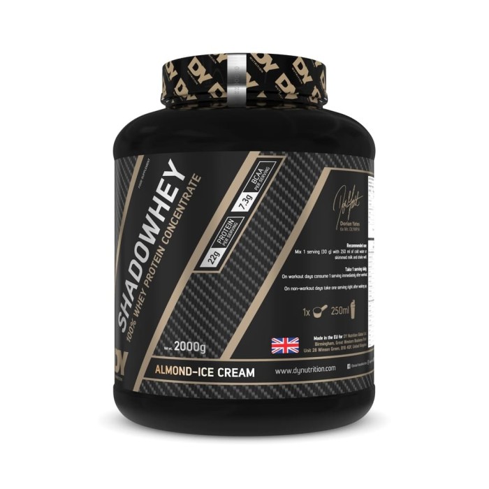 Proteină Concentrată 100% din Zer Shadowhey 2KG Almond Ice Cream - Dorian Yates Nutrition