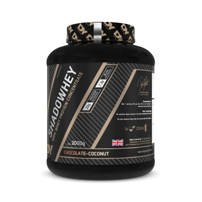 Proteină Concentrată 100% din Zer Shadowhey 2KG Ciocolata cu Cocos - Dorian Yates Nutrition