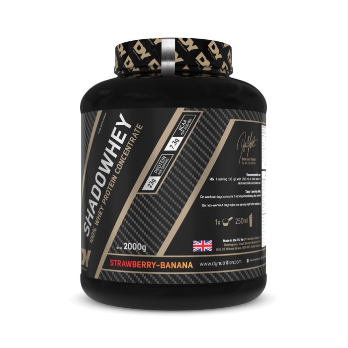 Proteină Concentrată 100% din Zer Shadowhey 2KG Capsuni si Banane - Dorian Yates Nutrition
