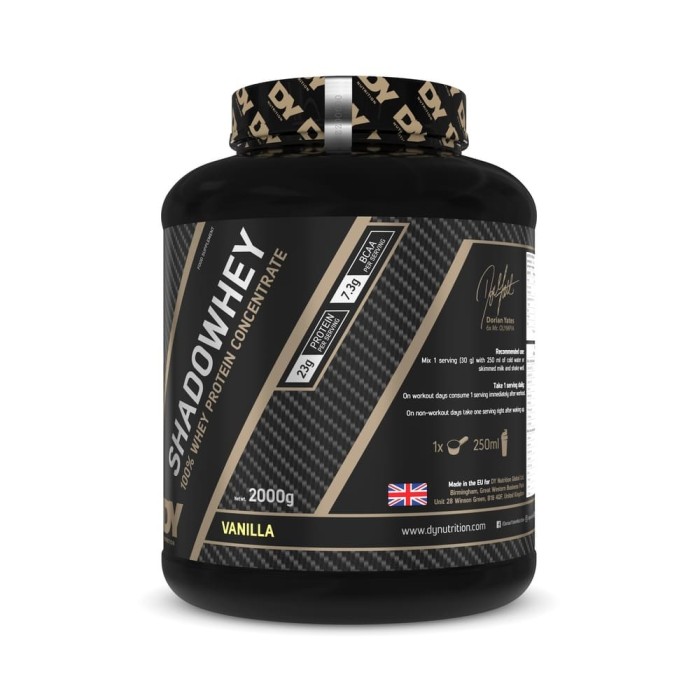 Proteină Concentrată 100% din Zer Shadowhey 2KG Vanilie - Dorian Yates Nutrition
