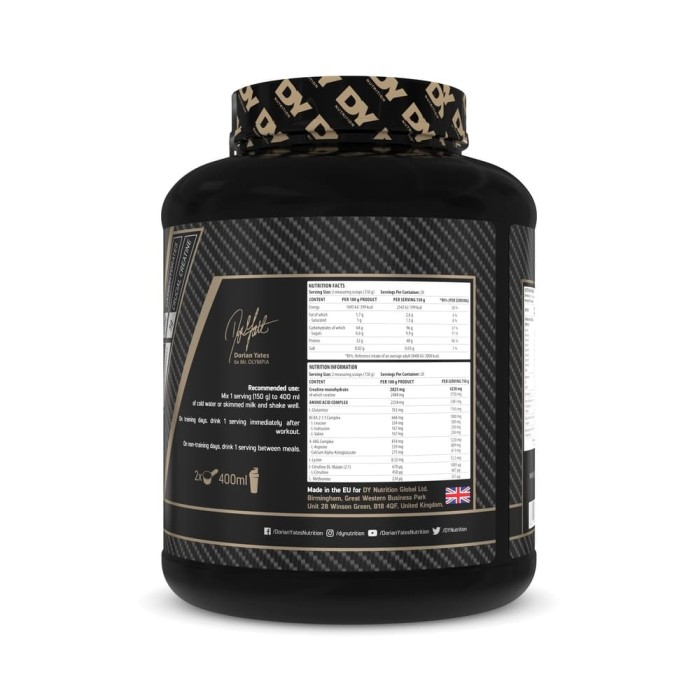 Mass Gainer Game Changer Mass 3Kg Capsuni - Dorian yates Nutrition