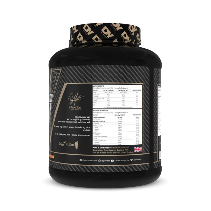 Mass Gainer Game Changer Mass 3Kg Capsuni si Banane - Dorian yates Nutrition