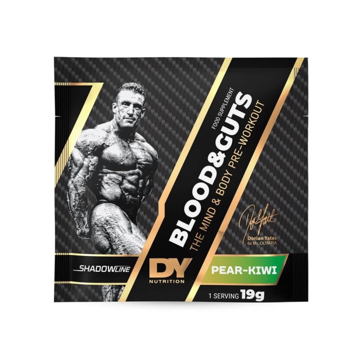 Blood & Guts Pre-Workout Plic 19g Pere si Kiwi - Dorian Yates Nutrition