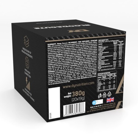 Blood & Guts Pre-Workout Cutie 20 plicuri Mango - Dorian Yates Nutrition