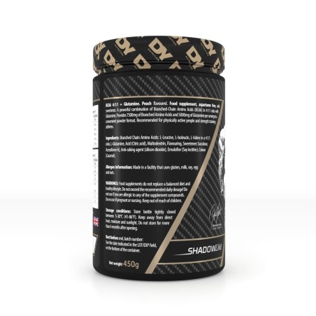 Glutamină HIT BCAA 4:1:1 Piersica 450g - Dorian Yates Nutrition