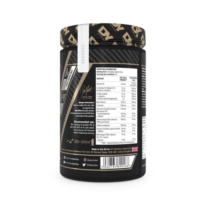 Blood & Guts Pre-Workout 380g Bubble Gum - Dorian Yates Nutrition