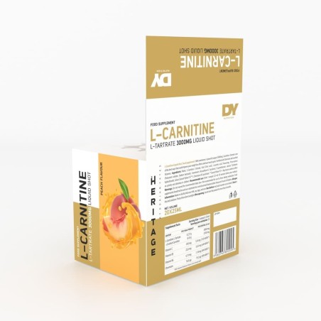 Aminoacid L-Carnitină Heritage Piersica 20X25ml - Dorian Yates Nutrition