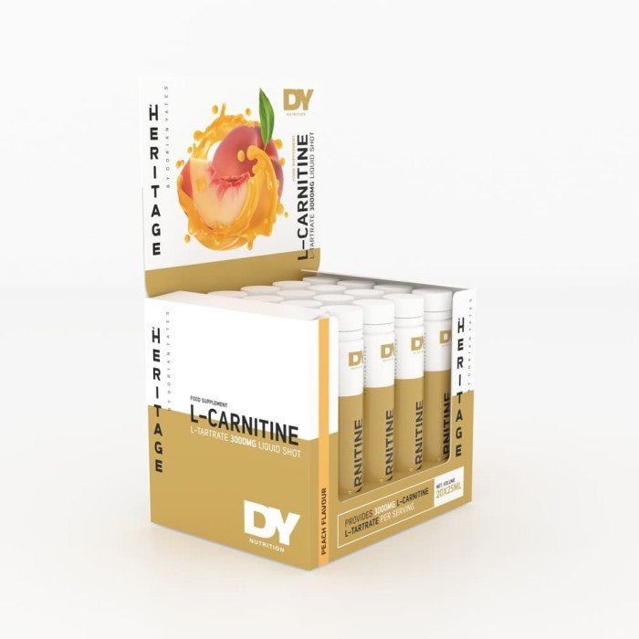 Aminoacid L-Carnitină Heritage Piersica 20X25ml - Dorian Yates Nutrition