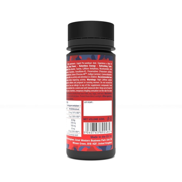 Pre-Workout Shot Lichid M6Teen Afine 12x60ml - Dorian Yates Nutrition