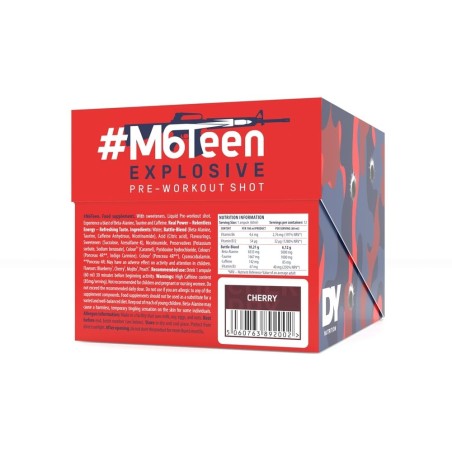 Pre-Workout Shot Lichid M6Teen Cirese 12x60ml - Dorian Yates Nutrition