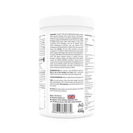 Slender Capsuni - Anti Celulitic, Arzător de Grăsimi 450g - Dorian Yates Nutrition