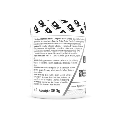 Aminoacid Complex HIT EAA Portocale Rosii 360g - Dorian Yates Nutrition