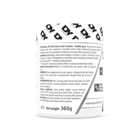 Aminoacid Complex HIT EAA Bubble Gum 360g - Dorian Yates Nutrition