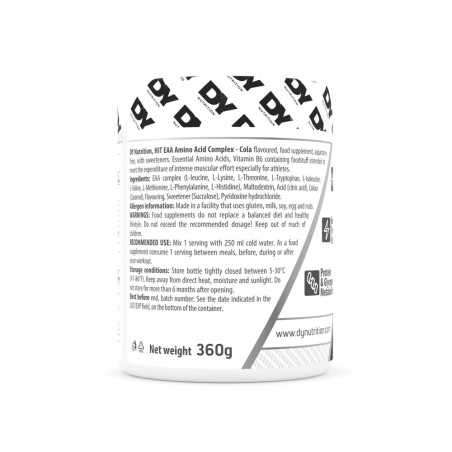Aminoacid Complex HIT EAA Cola 360g - Dorian Yates Nutrition
