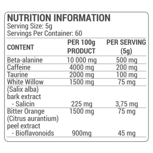 Pudră Blackbombs Visine 60 Portii - Dorian Yates Nutrition