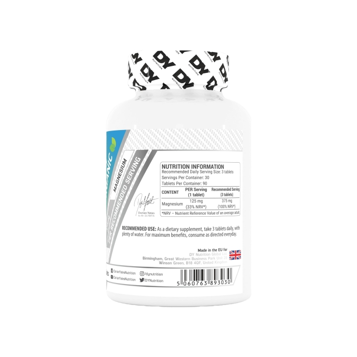 Magneziu Organic, 90 tablete - Dorian Yates Nutrition